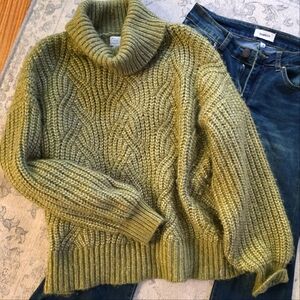 Olive Green Womens Sweater